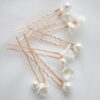 Floral/Pearl Hair Pins