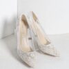 Quella </br>White Pointed Toe Heels
