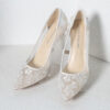 Quella </br>White Pointed Toe Heels - Image 2